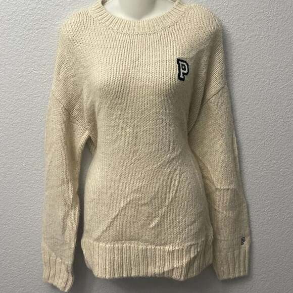 Victoria's Secret PINK Sweaters - Victoria Secret PINK Sweater Knit pullover Oatmeal-Medium